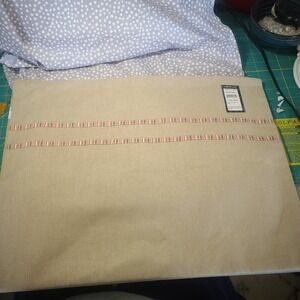 Boho Table Runner Beige Pink Sage Stripes Cotton Very Nice New W/ Tags 59x 12